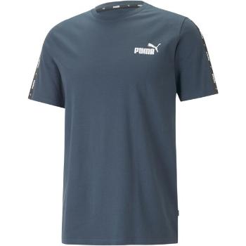 Puma ESS+TAPE TEE Sportovní triko, modrá, velikost XXL