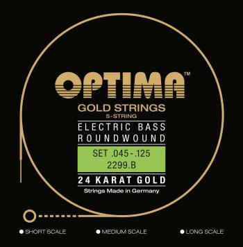 Optima 2299.B 24K Gold Strings Low-B Regular Light Struny pro 5-strunnou baskytaru