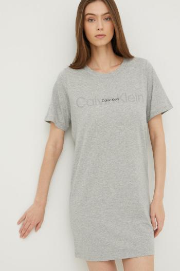 Noční košilka Calvin Klein Underwear dámská, šedá barva