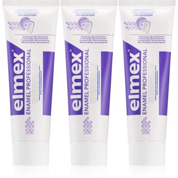 Elmex Enamel Professional zubní pasta chránící zubní sklovinu 3x75 ml