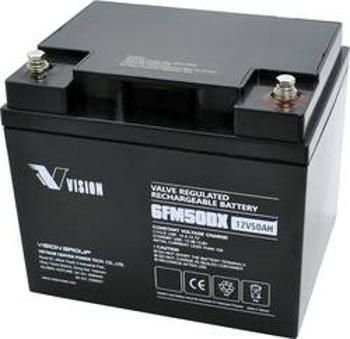 Solární akumulátor Vision Akkus FM-Serie 6FM50DXS, 12 V, 50 Ah