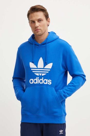 Bavlněná mikina adidas Originals pánská, s kapucí, s potiskem, IZ1855