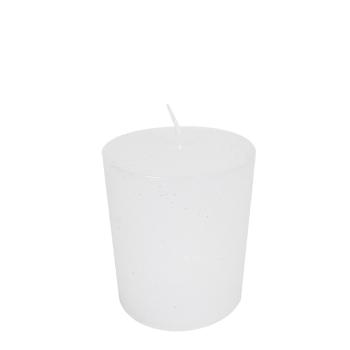 Bílá nevonná svíčka válec  - Ø 7*10cm BRKW710