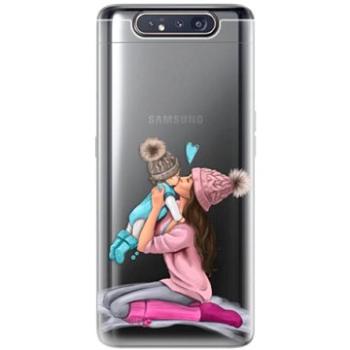 iSaprio Kissing Mom - Brunette and Boy pro Samsung Galaxy A80 (kmbruboy-TPU2_GalA80)