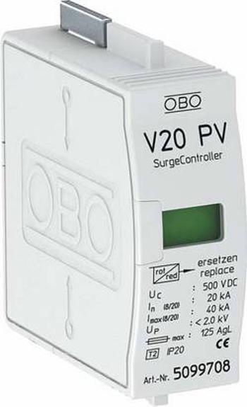 Svodič přepětí OBO Bettermann V20-C 0-500PV 5099708, 20 kA