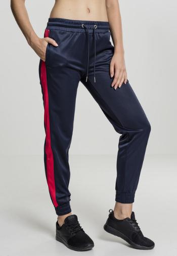 Urban Classics Ladies Cuff Track Pants navy/fire red - XS