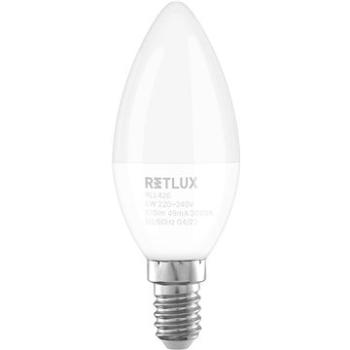 RETLUX RLL 426 C37 E14 candle  6W WW  (RLL 426)