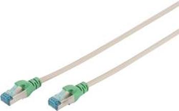 Patch kabel CAT 5e F/UTP RJ 45 , vidlice ⇔ vidlice, 0,5 m, šedý