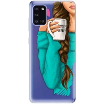 iSaprio My Coffe and Brunette Girl pro Samsung Galaxy A31 (coffbru-TPU3_A31)