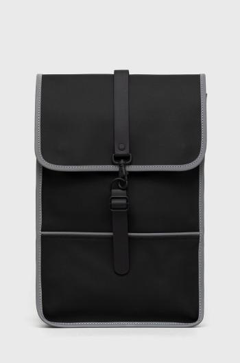 Batoh Rains 14080 Backpack Mini Reflective černá barva, velký, hladký