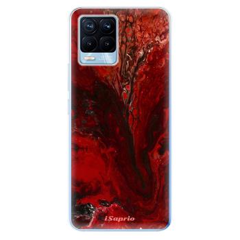 Odolné silikonové pouzdro iSaprio - RedMarble 17 - Realme 8 / 8 Pro