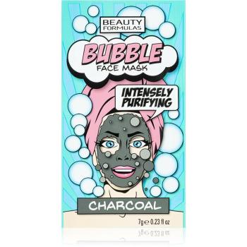 Beauty Formulas Bubble Charcoal čisticí pleťová maska s aktivním uhlím 7 g