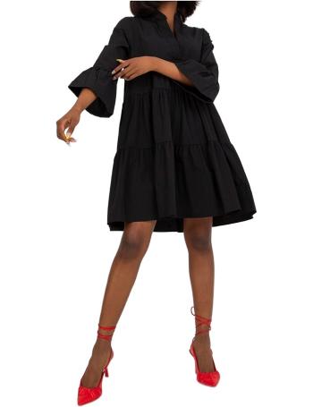 černé volné bavlněné mini šaty vel. XL