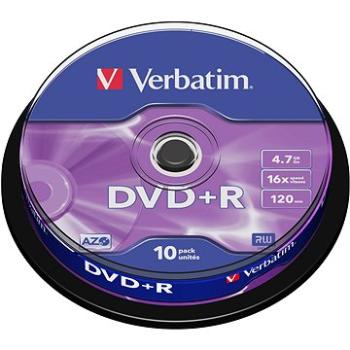 VERBATIM DVD+R AZO 4,7GB, 16x, spindle 10 ks (43498)