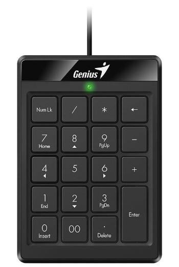 GENIUS numerická klávesnice NumPad 110/ Drátová/ USB/ slim design/ černá