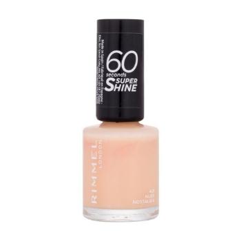 Rimmel London 60 Seconds Super Shine 8 ml lak na nehty pro ženy 401 Nude Nostalgia