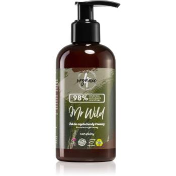 4Organic Mr. Wild Citrus & Spicy čisticí gel na vousy, tvář a vlasy 200 ml