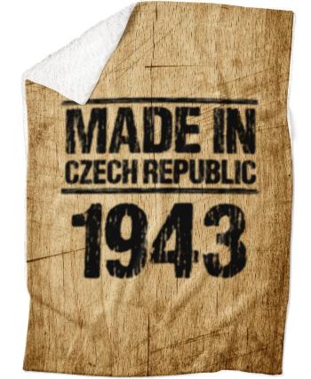 Deka Made In (rok: 1943, Podšití beránkem: ANO)