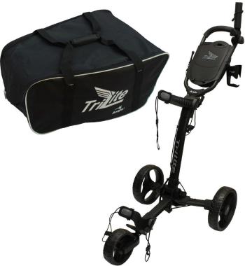 Axglo TriLite 3-Wheel SET Black/Black Manuální golfové vozíky