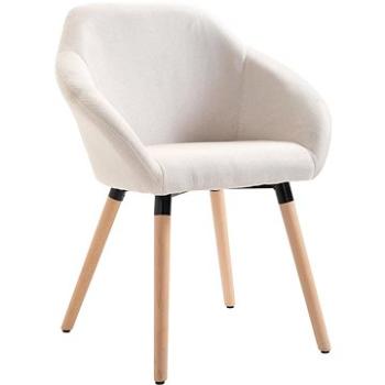 Jídelní židle krémová textil (283451)
