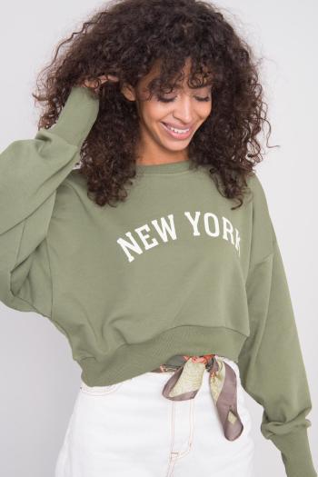 KHAKI DÁMSKÁ MIKINA NEW YORK 15471-KHAKI Velikost: XS