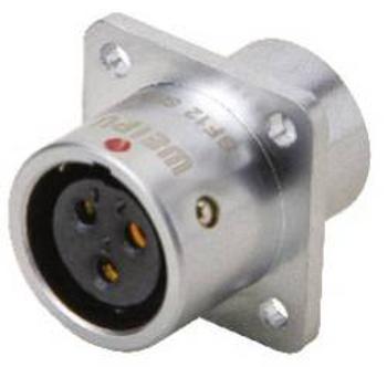 Deltron Connectors DELMSF1213/S7, kulatý konektor DIN, Provedení konektoru: zásuvka, rovná IP67, mosaz, pochromovaná, pólů 7, 1 ks