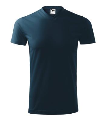 MALFINI Tričko Heavy V-neck - Námořní modrá | L