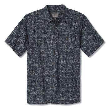 pánská košile krátký rukáv ROYAL ROBBINS Mens Cool Mesh Eco Print S/S, Eclipse velikost: M