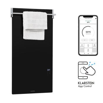 Klarstein Hot Spot Crystal Spotless Smart, infračervený ohřívač, 750 W, aplikace, černý