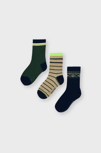 Dětské ponožky Mayoral (3-Pack) zelená barva