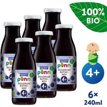 SALVEST Ponn BIO Borůvková šťáva s dužinou (6× 240 ml) (4740073075616)