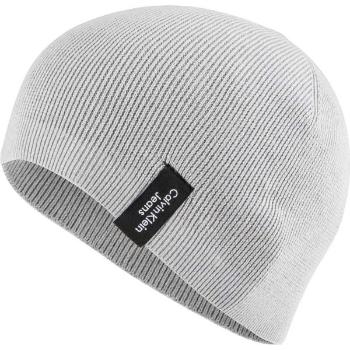 Calvin Klein RELAXED BEANIE Unisexová zimní čepice, šedá, velikost