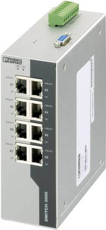 Průmyslový ethernetový switch Phoenix Contact, FL SWITCH 3008T, 10 / 100 MBit/s