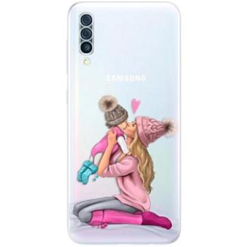 iSaprio Kissing Mom - Blond and Girl pro Samsung Galaxy A50 (kmblogirl-TPU2-A50)