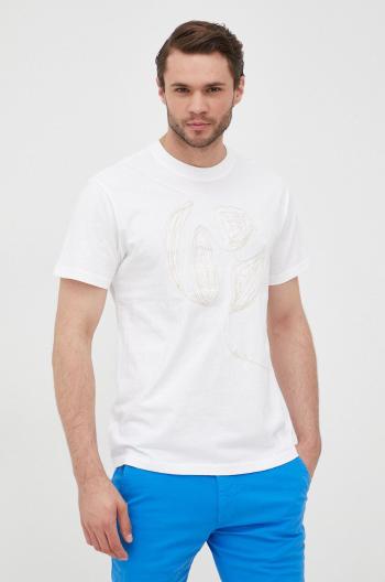 Bavlněné tričko Pepe Jeans Alastor bílá barva, s aplikací