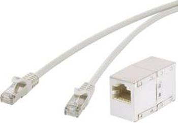 Síťový prodlužovací kabel RJ45 Renkforce RF-2257260, CAT 5e, F/UTP, 20.00 m, šedá