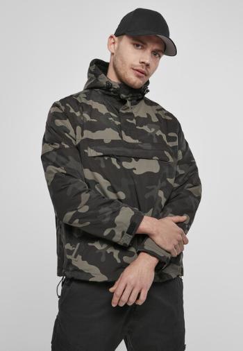 Brandit Fleece Pull Over Windbreaker darkcamo - S