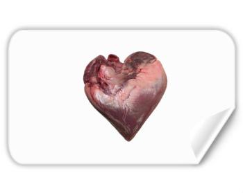 Samolepky obdelník - 5 kusů Srdce