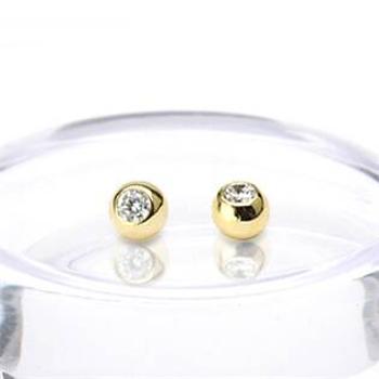 Šperky4U Náhradní kulička, žluté zlato 1,2 x 3 mm, 585/1000 - ZL01162-1203-YG