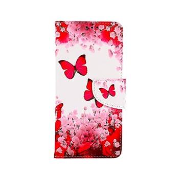 TopQ Pouzdro Samsung A33 5G knížkové Růžoví motýlci 74971 (Sun-74971)