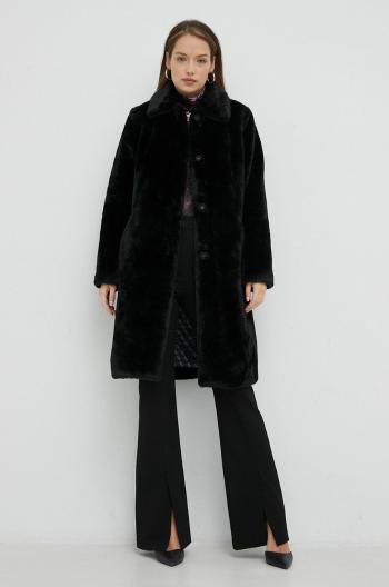 Kabát Guess dámský, černá barva, přechodný