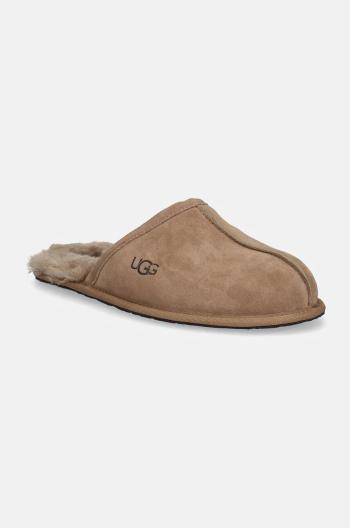 Semišové papuče UGG Scuff béžová barva, 1101111-CRBO