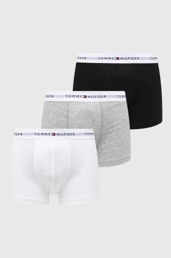 Boxerky Tommy Hilfiger 3-pack pánské, šedá barva