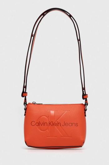 Kabelka Calvin Klein Jeans oranžová barva