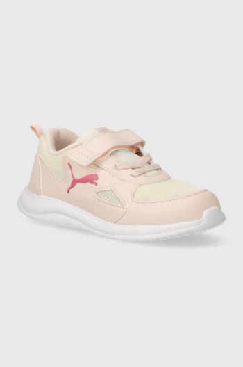 Dětské sneakers boty Puma Fun Racer AC Inf béžová barva