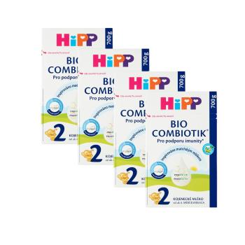 HiPP 2 BIO Combiotik® Pokračovací mléčná kojenecká výživa 4 x 700 g