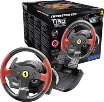 Volant Thrustmaster T150 Ferrari Wheel Force Feedback USB 2.0 PC, PlayStation 3, PlayStation 4 černá, červená vč. pedálů