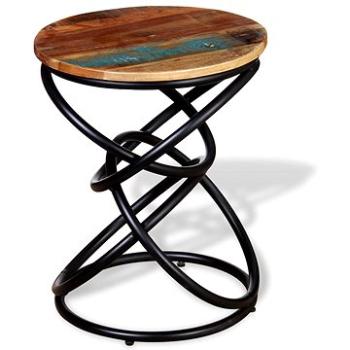 Odkládací stolek masivní recyklované dřevo (244231)