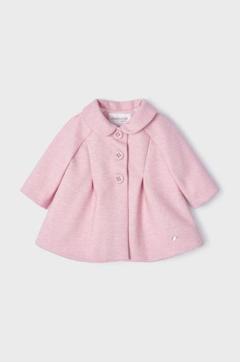 Dětský kabát Mayoral Newborn růžová barva