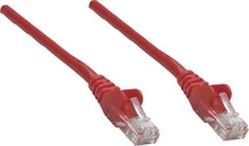 Síťový kabel RJ45 Intellinet 319034, CAT 6A, S/FTP, 0.50 m, červená